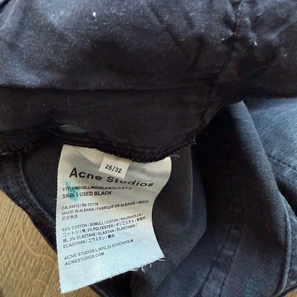 Acne studios skinny jeans